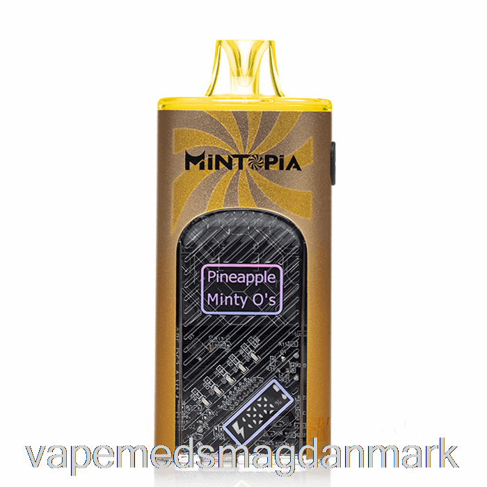 Vape Med Smag Mintopia Turbo 9000 Engangs Ananas Minty O's